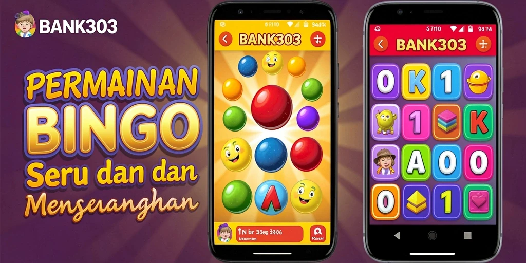 Screenshot utama BANK303 menampilkan keseruan permainan Bingo yang interaktif.