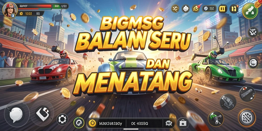 Tampilan gameplay seru dengan balapan penuh aksi dan kendaraan yang bertenaga.