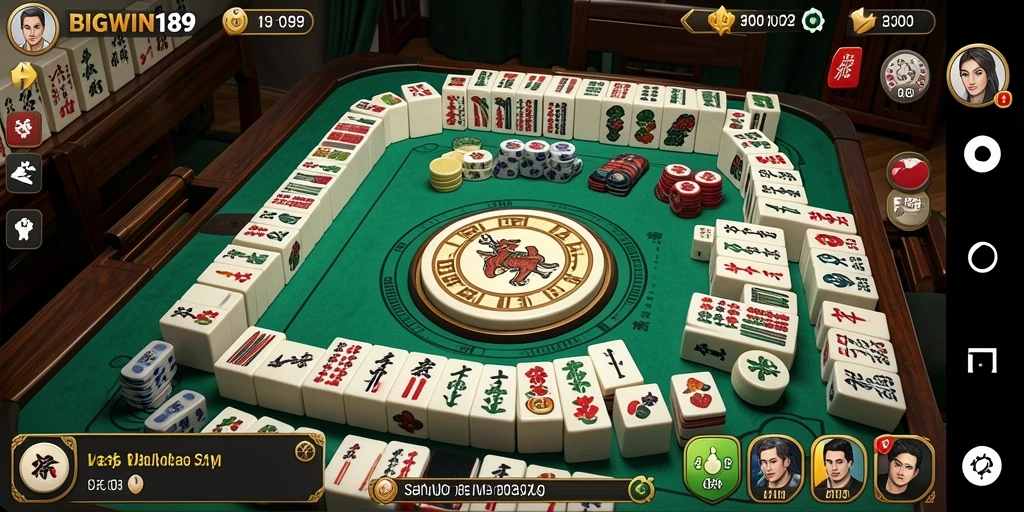 Tampilan menarik dari gameplay Mahjong di BIGWIN189.