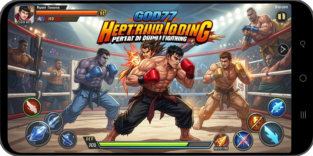 Tangkapan layar menunjukan aksi pertarungan seru di GOD77.