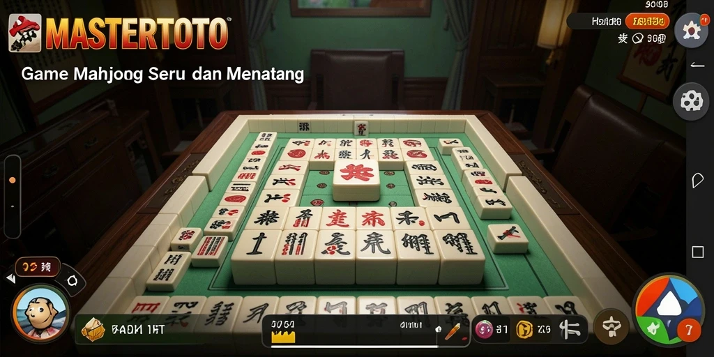 Tangkapan layar gameplay MASTERTOTO yang penuh aksi dan strategi Mahjong.