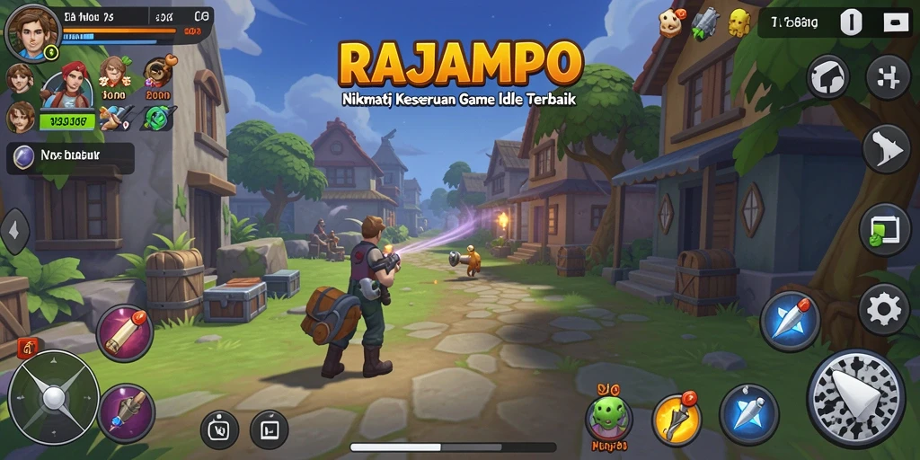 Tampilan gameplay menarik dari RAJAMPO yang menghibur.