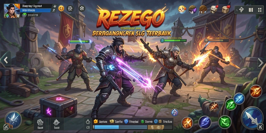 Tampilan gameplay menegangkan dan strategi di arena REZEGO.