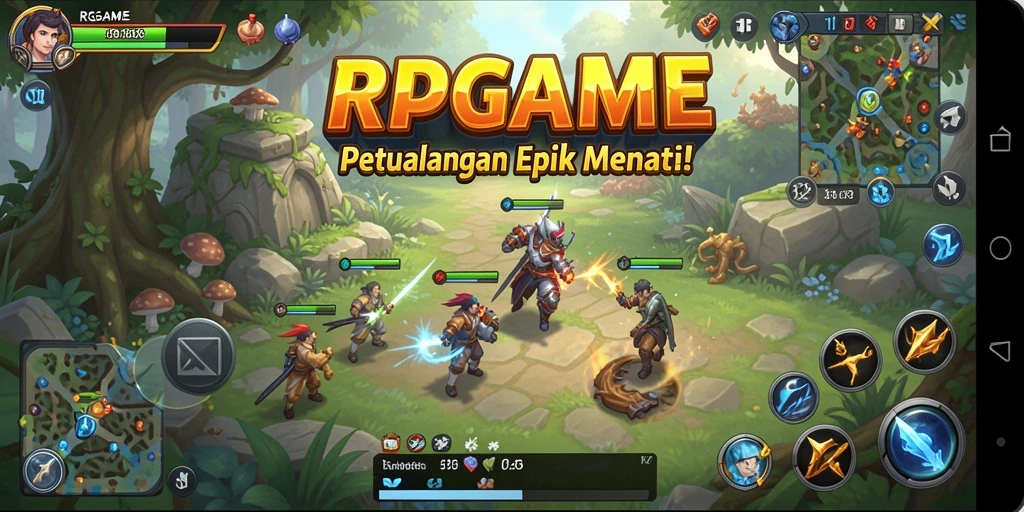 Tampilan gameplay RPGAME yang seru dan mendebarkan.