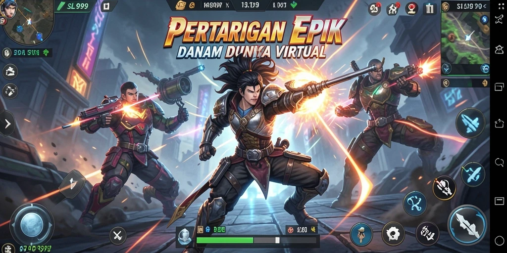 Tampilan pertarungan seru di game SL999 dengan aksi mendebarkan.