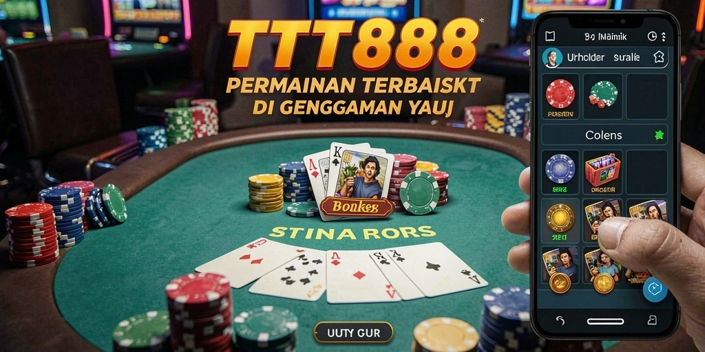 Tampilan gameplay Poker yang menarik di aplikasi TTT888.